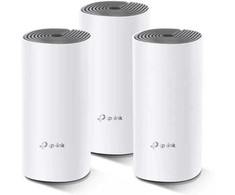 Maršrutizatorius TP-Link AC1200 viso namo tinklinio „Wi-Fi“ sistema, 3 vnt. pakuotė, balta, pilka, vidinė, tinklinė sistema, LAN, WLAN, dviejų dažnių juosta (2,4 GHz / 5 GHz), „Wi-Fi 5“ (802.11ac)