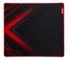 Marvo Scorpion G55 Blaze M Medium Size Non-Slip Mikropluoštas Gaming Surface Mat (Juodas), Juodas, Raudona, Image, Mikropluoštas, Non-slip base, Pelės kilimėlis žaidimams