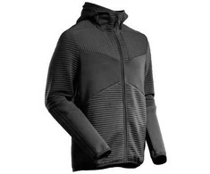 MASCOT® WORKWEAR MASCOT® individualaus dizaino vilnonis džemperis su gobtuvu ir užtrauktuku, modelis 22603-681, juodas M