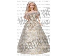 Mattel BARBIE HOLIDAY kolekcinė šviesiaplaukė lėlė (JBH95)