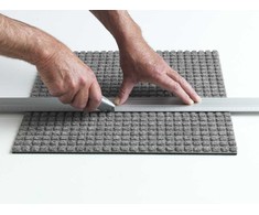 Jobmate Matting COMBI TILE 45x45 cm grå