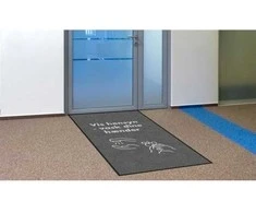 Matting NUSIPLAUKITE RANKAS 115x200cm pilka