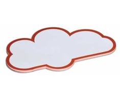 Walther MAUL Moderationskarten Wolke, 14 x 23 cm, 20 St./Pack baltas