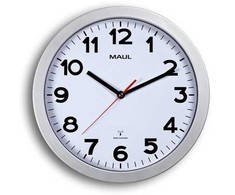 Maul MAUL Wanduhr Step baltas/sidabrinis Kunststoff 30cm inkl. Batterie