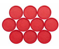 Maul Magnes pramoninis apvalus 29mm 10 vnt raudona