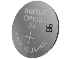 Maxell 18586400, Vienkartinė baterija, CR1616, Cinko-mangano dioksidas (Zn/MnO2), 3 V, 5 vnt., 55 mAh