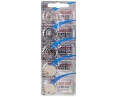 Maxell 18586600, Vienkartinė baterija, CR1632, Cinko-mangano dioksidas (Zn/MnO2), 3 V, 5 vnt., 140 mAh