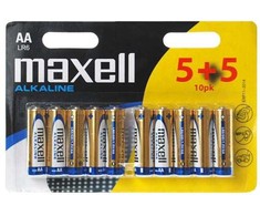 Maxell AAA, Vienkartinės baterijos, Šarminės, 1,5 V, 10 vnt., Įvairių spalvų, 10 mm