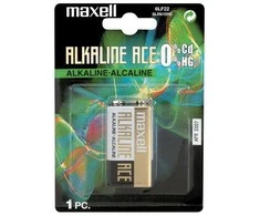 Maxell Šarminė, Vienkartinė baterija, 9 V, Šarminė, 1,5 V, 1 vnt., Mėlyna, Auksinė
