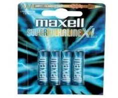 Maxell šarminės baterijos LR-03 AAA 4 vnt. pakuotė, Vienkartinės baterijos, Šarminės, 1,5 V, 4 vnt., AAA