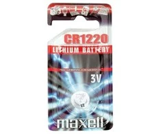 Maxell CR1220, Vienkartinė baterija, CR1220, Ličio-mangano dioksidas (LiMnO2), 3 V, 1 vnt., 36 mAh