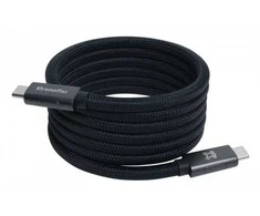 MCL Magnetinis USB-C į USB-C laidas X-Magnet Plus, 240 W, 1,5 m, juodas