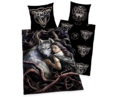 MCU Anne Stokes Wolf patalynė - 100 procentų medvilnės