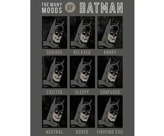 MCU Batman Moods flisinė antklodė - 130 x 170 cm