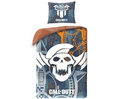 MCU Patalynė bawełniana 140x200 Call of Duty pilka poszewka 70x90 + maišelis bawełniany Kids 12