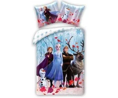 Patalynės komplektas MCU „Disney“ šaldyta patalynė su Elsa, Anna, Kristoffer, Olaf ir Sven