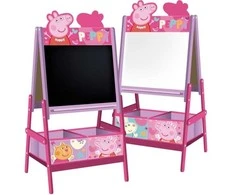 Arditex Gurli Pig molbertas 2 viename balta lenta / juoda lenta