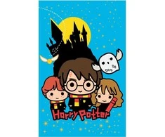 MCU Koc kocyk polarowy 100x150 Harry Potter mėlyna pled dziecięcy Kids 12 Halantex