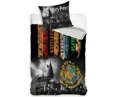 MCU Harry Potter Hogwarts Mørkt Sengetøj, 100 procent bomuld