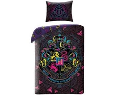 Patalynės komplektas MCU Patalynė bawełniana 140x200 Harry Potter violetinė HP-8083BL poszewka 70x90 Halantex