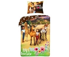 MCU Patalynė bawełniana 140x200 Spirit konie poszewka 70x90 Kids 12 Halantex