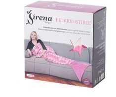 KANGURU Sirena Havfrue Plaid/Tæppe Rožinė