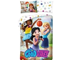Patalynė bawełniana 140x200 LEGO Good Vibes poszewka 70x90 1016BL Halantex