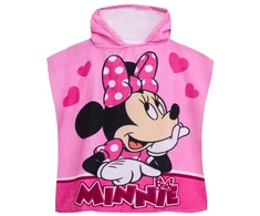 Disney MCU Minnie Mouse Poncho badehåndklæde med hætte - 100 procent bomuld