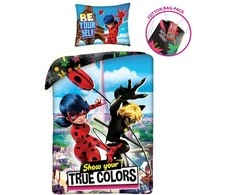MCU Patalynė bawełniana 140x200 Biedronka Miraculous dziecięca su poszewką 70x90 Kids 09