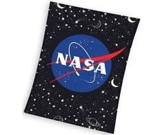 MCU Koc polarowy 130x170 Nasa juoda mėlyna pled dziecięcy C24