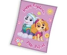 MCU Paw Patrol ''Happy explorer'' Coral Fleece tæppe - 130 x 170 cm