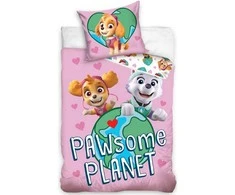 MCU „Paw Patrol“ patalynė „Pawsome Planet“ 140 x 200 cm, 100 procentų medvilnė