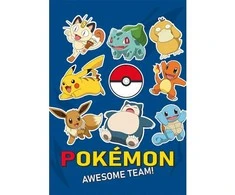 Nintendo Koc polarowy 100x140 Pokemon mėlyna Faro