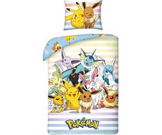 Halantex Vaikiškas patalynės komplektas Pokemon, 140x200, 2 dalių