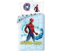 MCU Patalynė bawełniana 140x200 Spiderman melsva poszewka 70x90 SPM-01BL Kids 12 Halantex