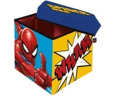 MCU Marvel žaislų dėžė - pufas Spiderman, 30x30x30 cm
