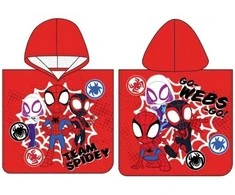 MCU Spidey and His Amazing Friends Poncho badehåndklæde med hætte