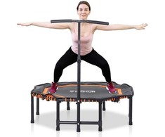 MCU-Sport Fitness batutas, aštuonkampis, sulankstomas, su rankena, 122 cm, oranžinis