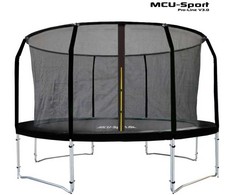 MCU-Sport Pro-line 3,7 m juodas batutas V3.0 + Pro apsauginis tinklas
