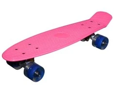 MCU-Sport Rožinė LED Skateboard m/LED Lys + ABEC7