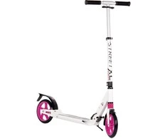 MCU-Sport Street XL Pro 205 mm transportavimo paspirtukas su amortizacija, rožinis