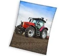 MCU Traktor Coral Fleece tæppe - 130 x 160 cm