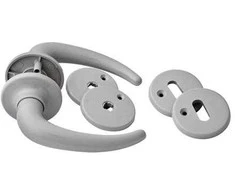 Me Fa Durų rankena 4304 kupė 35-40 mm pilka plastikinė