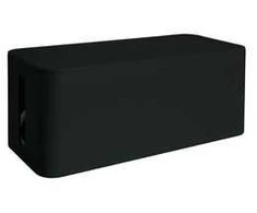 MediaRange Cable tidy box, small-sized, 233x118x114mm, juodas, Storage box, Juodas, Rectangular, Plastic, 114 mm, 233 mm