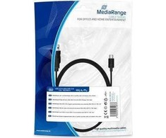 „MediaRange“ USB-A USB kabelis – 1,8 m, juodas (MRCS188)