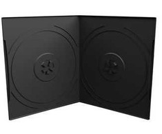 MediaRange Pudełko na DVD na 2 dyski 7mm format kieszonkowy juoda