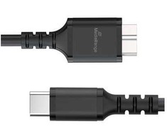 MediaRange Kabelis do ładowania Micro-B na USB-C USB 3.0 0,5m juoda