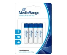 MediaRange MRBAT101, Vienkartinės baterijos, AAA, Šarminės, 1,5 V, 4 vnt., 724 mAh