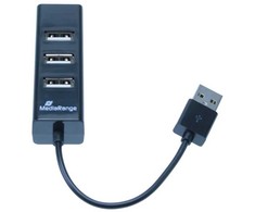 HUB USB MediaRange 3x USB-A 2.0 (MRCS502)