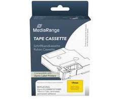 MediaRange Taśma do pisania Komp. Dymo 19mmx7m juoda/geltona